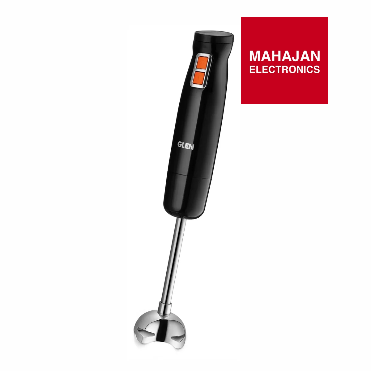 Glen SA4063HBBL 350W Electric Turbo Hand Blender with Stainless Steel Detachable Arm &amp; Low Noise Design – Black | Mahajan Electronics Delhi NCR