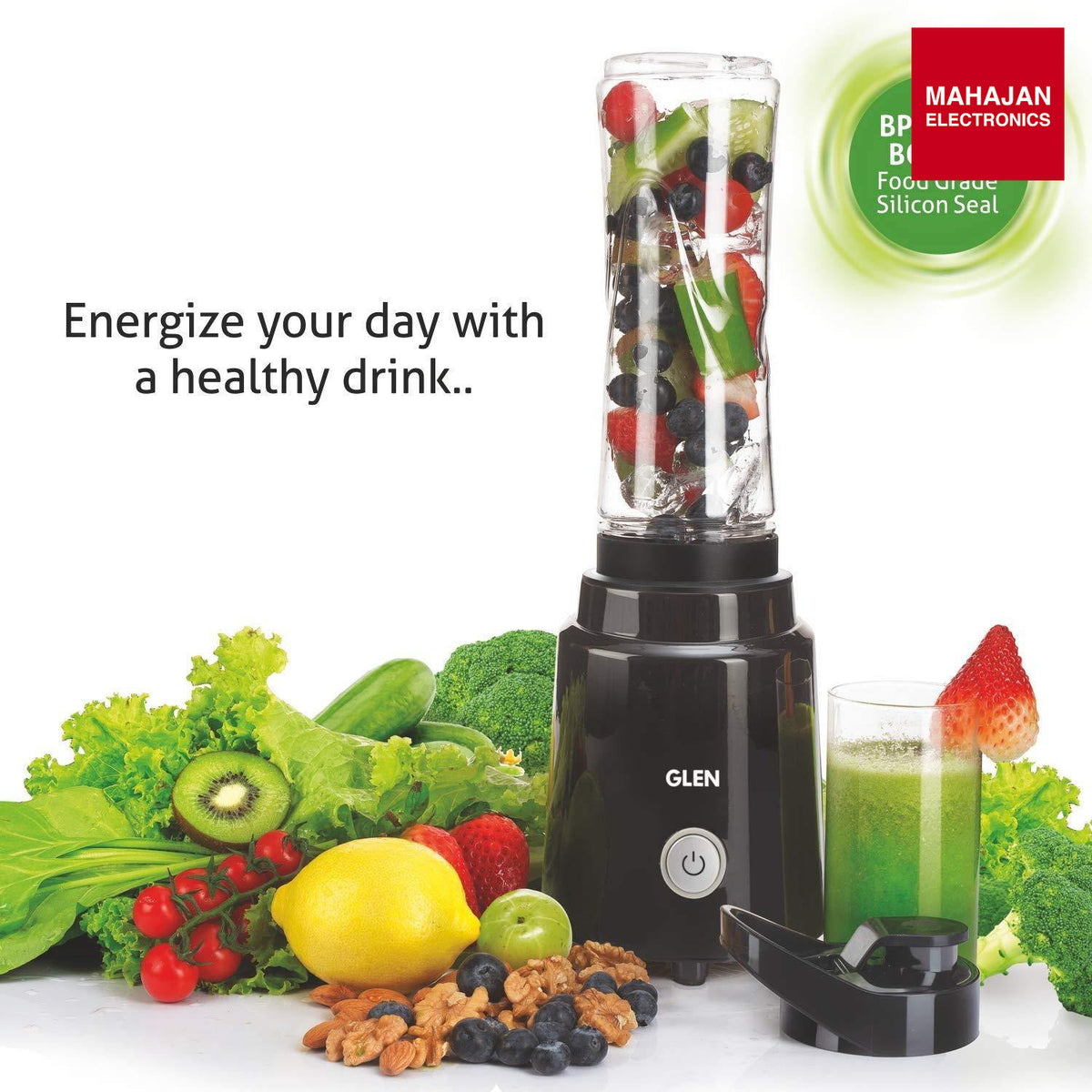 Glen SA 4047 Electric Blender (Black, 200W) | 600ml BPA-Free Bottle | One-Touch Blending GLEN – Mahajan Electronics Online.
