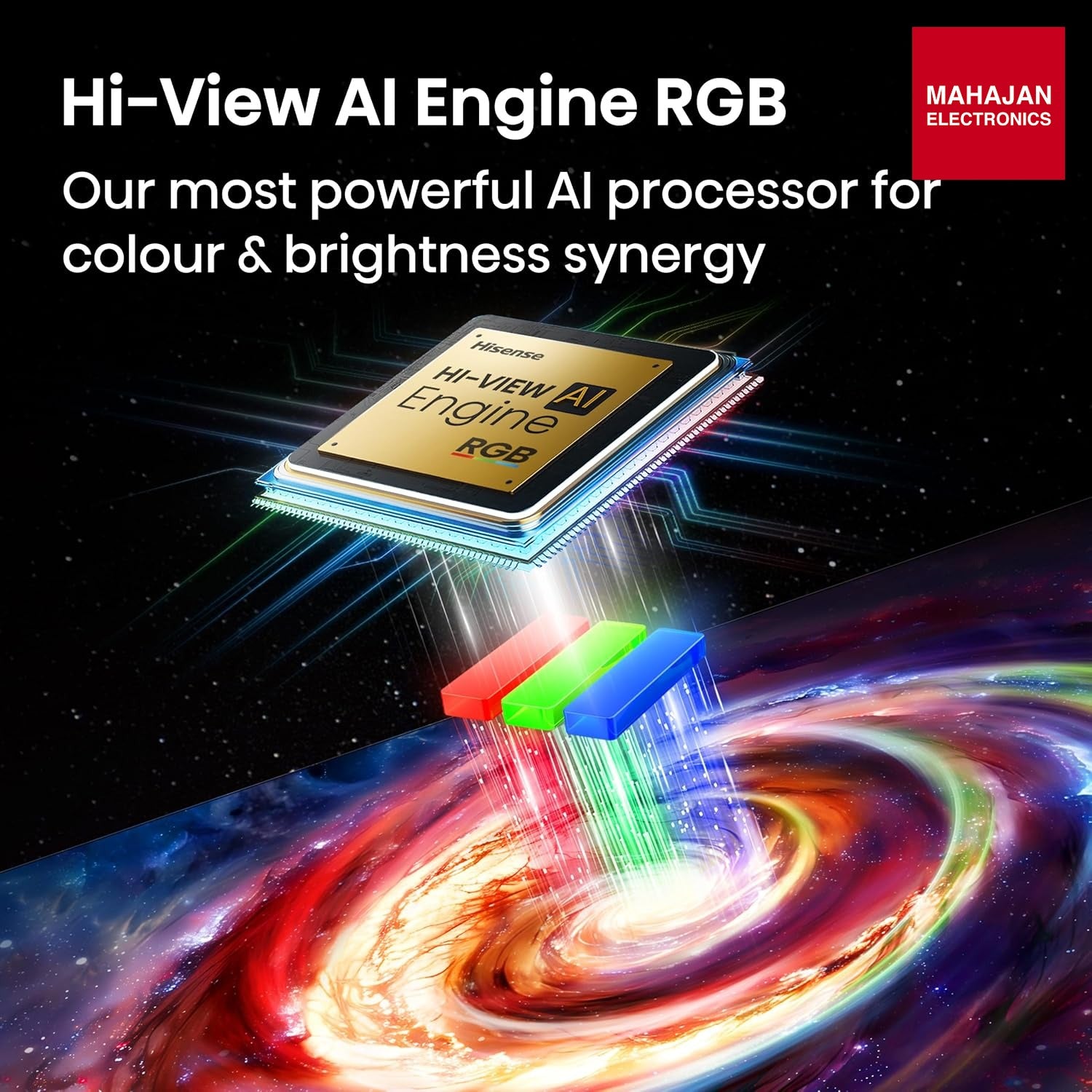 Hisense 75 Inch 75UR8S | RGB MiniLED | Hi-View AI Engine RGB | Native 180Hz Game Mode | Up to 3500 nits Peak Brightness | IMAX Enhanced | 2.1.2 Multi-Channel Surround | AI RGB Light Sensor-Online Mahajan Electronics