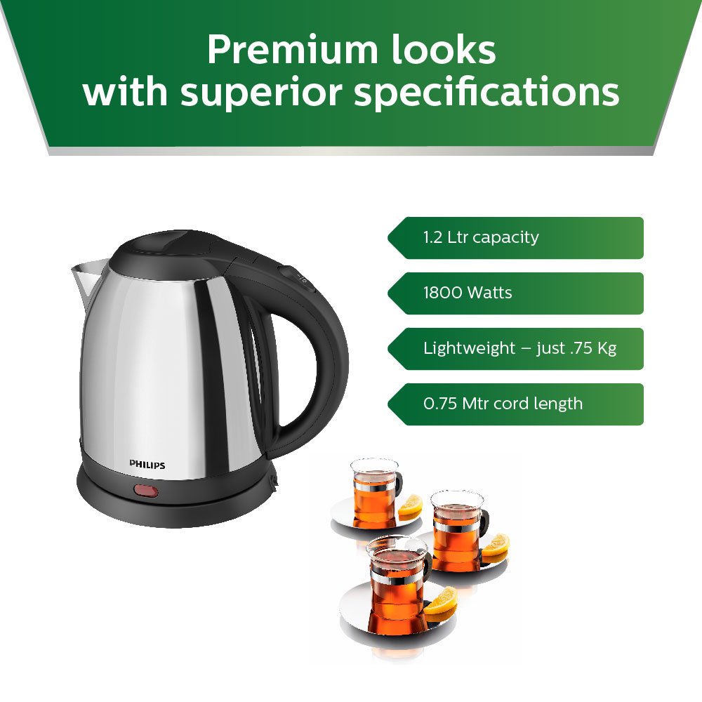 Philips HD9303/02 1.2-Litre Electric Kettle (Multicolor) - Mahajan Electronics Online