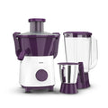 Philips Juicer Mixer Grinder HL7567/01 500 Watt with 2 Jars- 1 Blend & Carry Jar & 1 SS Multipurpose Jar (Aubergine/Purple) - Mahajan Electronics Online