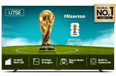 Hisense 75U7SE 75 Inch 4K Ultra HD Mini LED TV – Mahajan Electronics Online.
