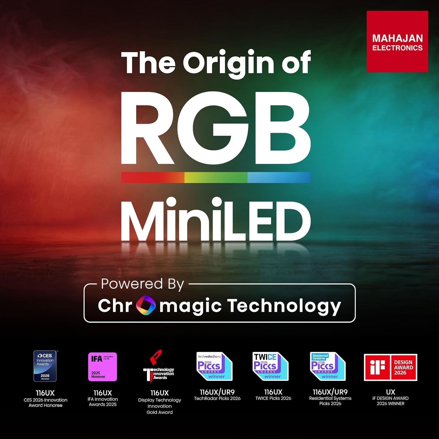 Hisense 75 Inch 75UR8S | RGB MiniLED | Hi-View AI Engine RGB | Native 180Hz Game Mode | Up to 3500 nits Peak Brightness | IMAX Enhanced | 2.1.2 Multi-Channel Surround | AI RGB Light Sensor-Online Mahajan Electronics
