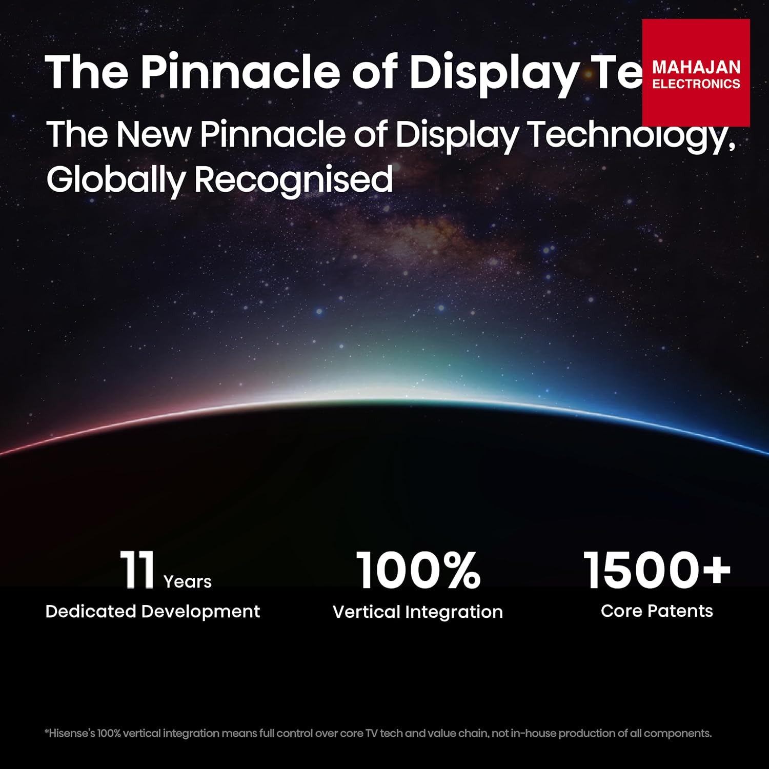 Hisense 75 Inch 75UR8S | RGB MiniLED | Hi-View AI Engine RGB | Native 180Hz Game Mode | Up to 3500 nits Peak Brightness | IMAX Enhanced | 2.1.2 Multi-Channel Surround | AI RGB Light Sensor-Online Mahajan Electronics