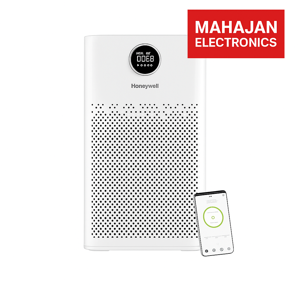 Honeywell Air Touch P2 Indoor Air Purifier with H13 HEPA Filter, UV LED &amp; Wi-Fi | Covers Up to 853 Sq. Ft | CADR 550 m³/h | Silent Operation | White