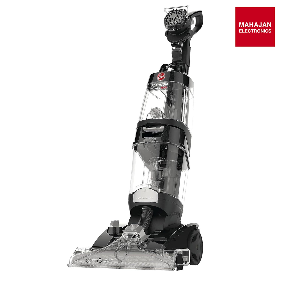 Hoover Platinum Power Max CWKTH0121 Carpet Washer & Hard Floor Vacuum Cleaner for Home & Office, 360° Counter-Rotating XL Aqua SpinScrub™ Brush Technology, Auto Solution Mixing with Quick Drying Hoover