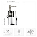 Hurom H-Aa Slow Cold Press Juicer Slow Squeeze Alpha Technology All-In-One Juicer Make Juice, Smoothies, Nut Milk, Sorbet , Matte Silver, 150 Watts - Mahajan Electronics Online