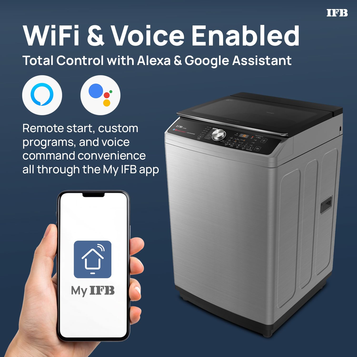 IFB TL100IN3SWID 10 Kg 5 Star AI Powered Fully Automatic Top Load Washing Machine with Inbuilt Heater & Wi-Fi – Inox-Online Mahajan Electronics
