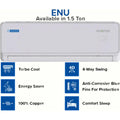 Blue Star IC518ENU 1.5 Ton 5 Star Convertible 5 in 1 Cooling Inverter Split Air Conditioner ( White) Mahajan Electronics Online