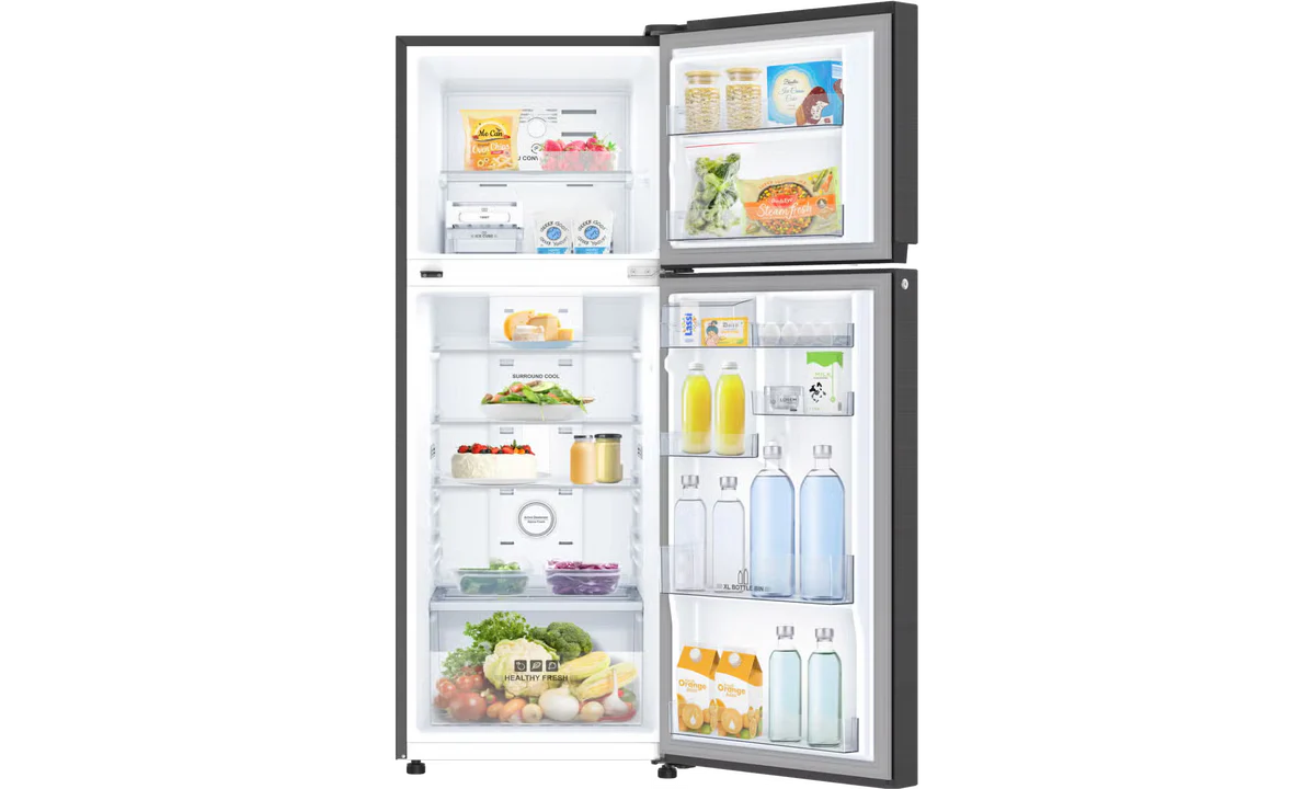 IFBFF-315BIKSTM 265 L 2 Star Double Door Frost Free Refrigerator Metal Black-Online Mahajan Electronics