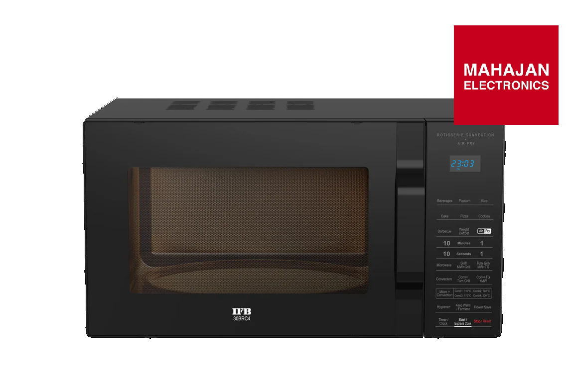 IFB 30BRC4 30 Litre Convection Microwave Oven (Black) | Rotisserie | Auto Cook Menus | Touch Keypad | 101 Standard Menus 