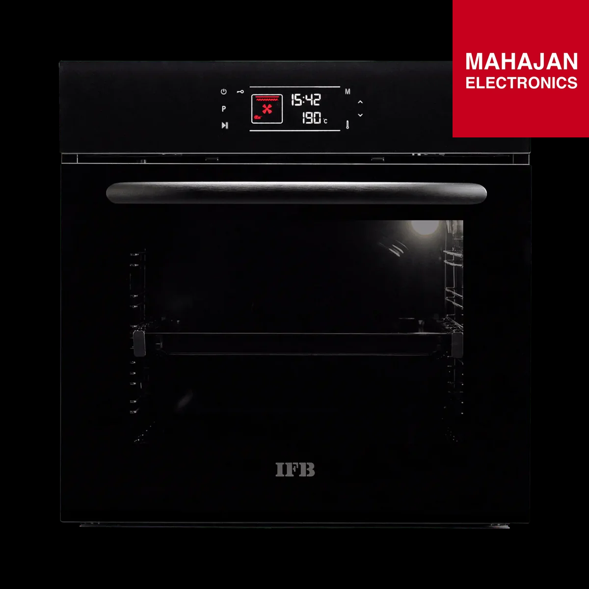 IFB 656 FTCB/E-RCT Built-in Oven 69 L | Black Glass Finish | Feather Touch Control | Soft Close Door | 13 Cooking Functions | Mahajan Electronics Delhi NCR