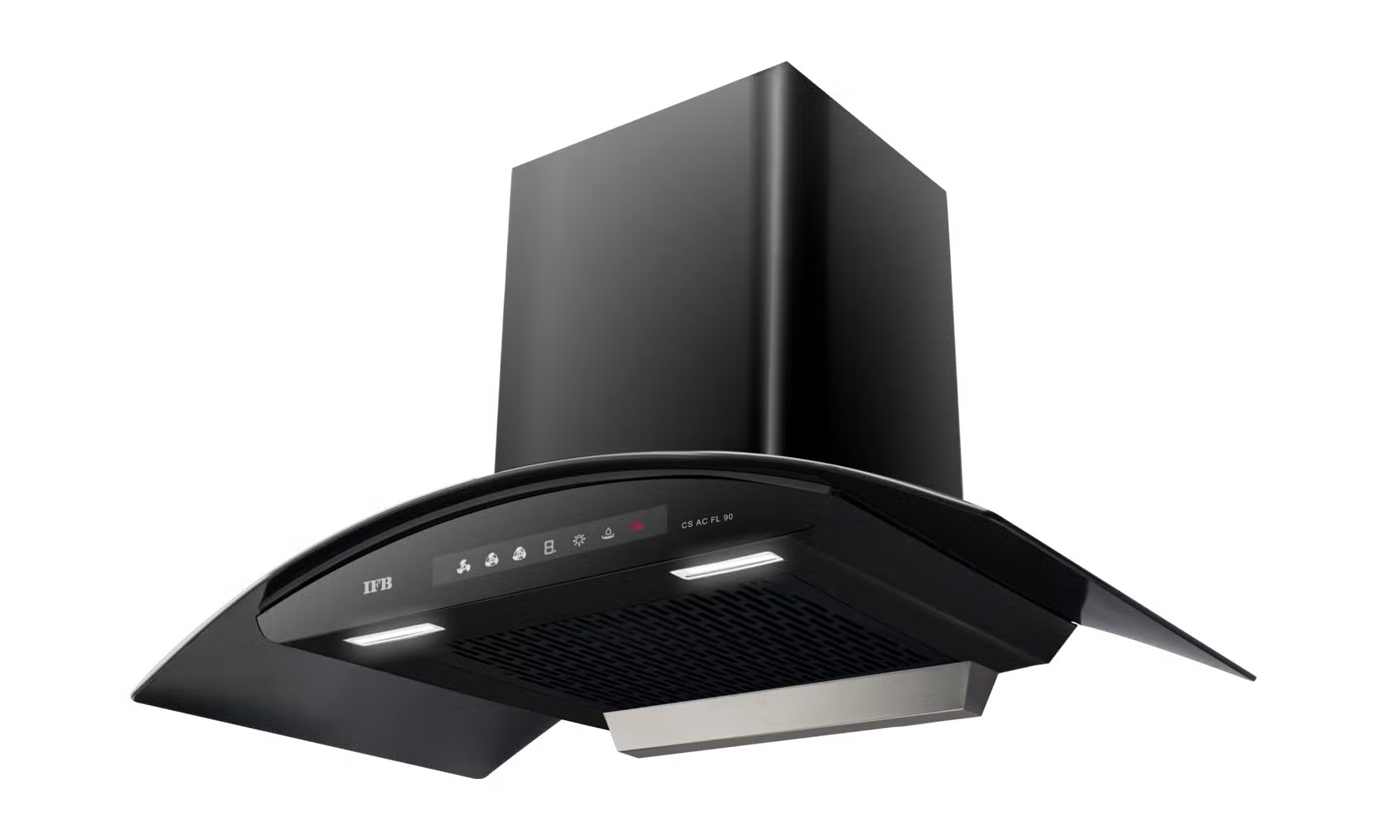 IFB CS AC FL PLUS 90, 90 cm Wall-Mounted Filterless Auto-Clean Kitchen Chimney with Hand Sensor & 3-Speed Motor-Online Mahajan Electronics