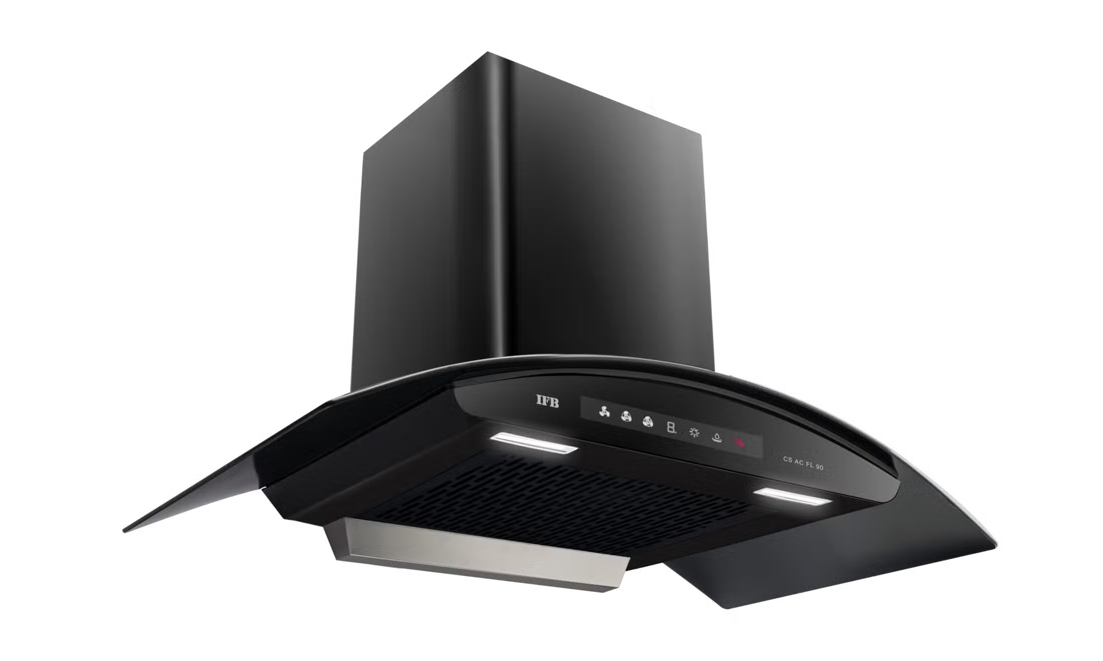 IFB CS AC FL PLUS 90, 90 cm Wall-Mounted Filterless Auto-Clean Kitchen Chimney with Hand Sensor & 3-Speed Motor-Online Mahajan Electronics