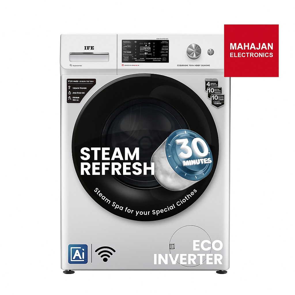 IFB Executive SXN 9014K CMS 9 Kg 5 Star AI-Powered Front Load Washing Machine | DeepClean® Tech | PowerSteam® | 1400 RPM | WiFi | Eco Inverter | Rich Silver