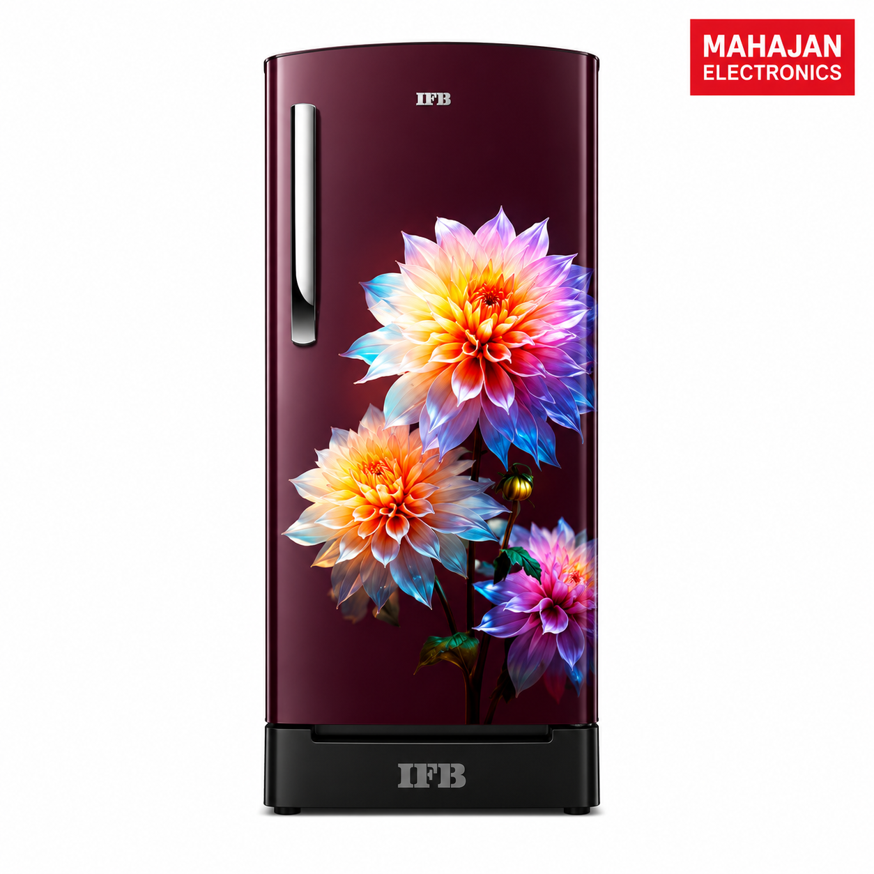 IFB  IFBDC-213DIRND 187 L 4 Star Direct Cool Single ARefrigerator  XL Bottle Bin,Red Flower-Online Mahajan Electronics