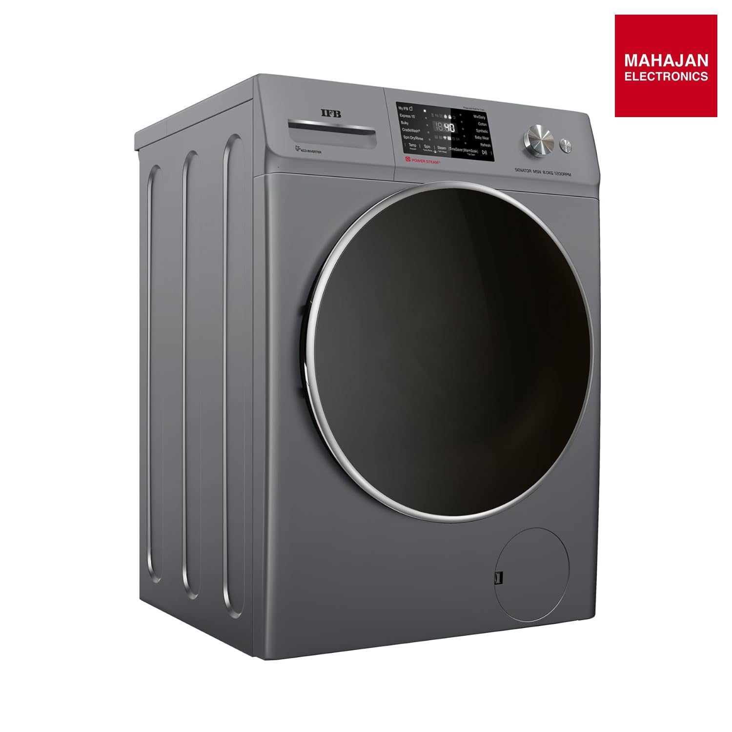 IFB SENATOR MSN 8012K CMS 8 Kg 5 Star Front Load Washing Machine 2X Power Steam (1200 RPM, 2024 Model – Mahajan Electronics Online.