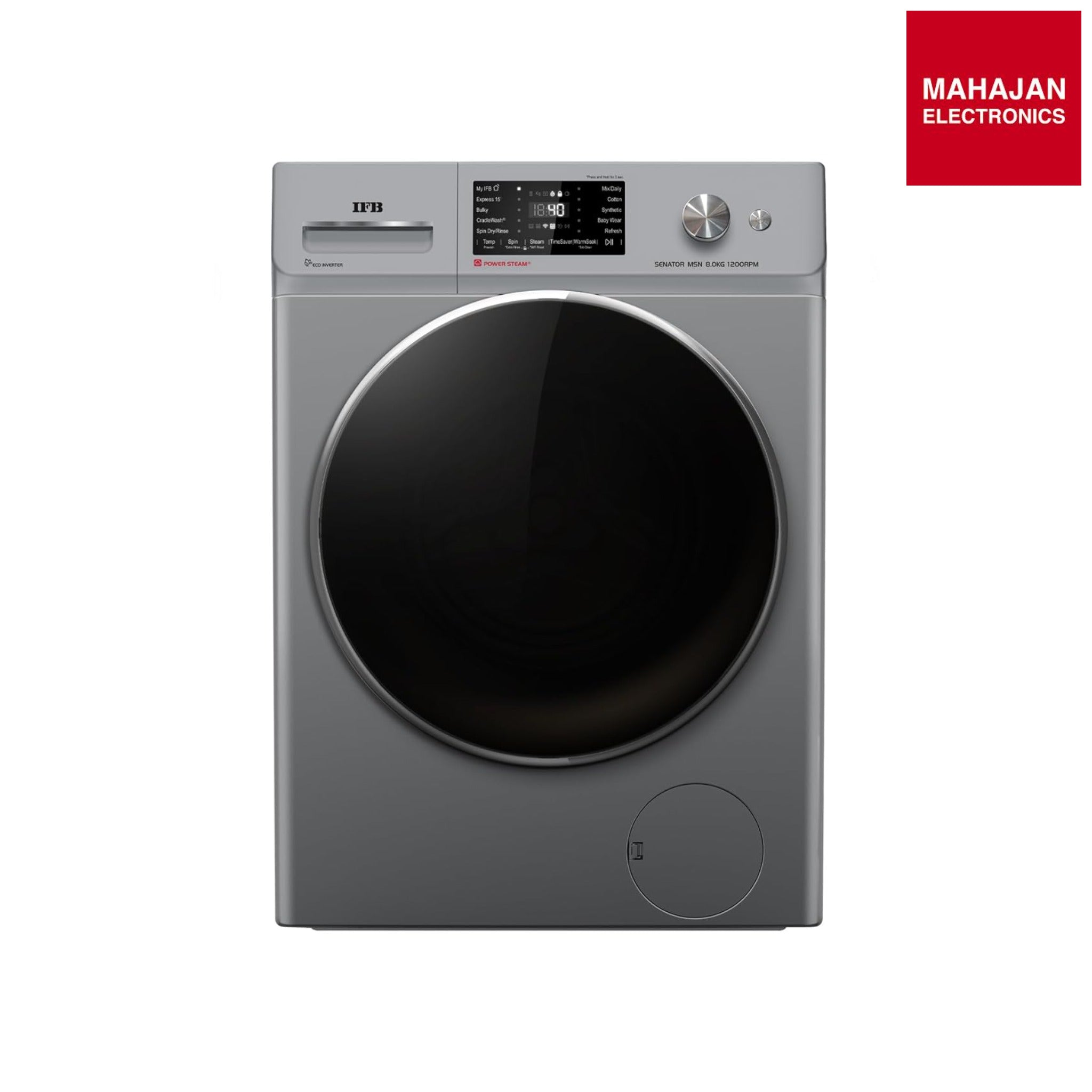 IFB SENATOR MSN 8012K CMS 8 Kg 5 Star Front Load Washing Machine 2X Power Steam (1200 RPM, 2024 Model – Mahajan Electronics Online.