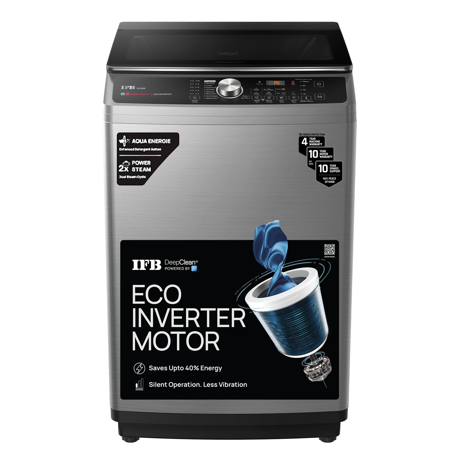 IFB TL100IN3SWID 10 Kg 5 Star AI Powered Fully Automatic Top Load Washing Machine with Inbuilt Heater & Wi-Fi – Inox-Online Mahajan Electronics