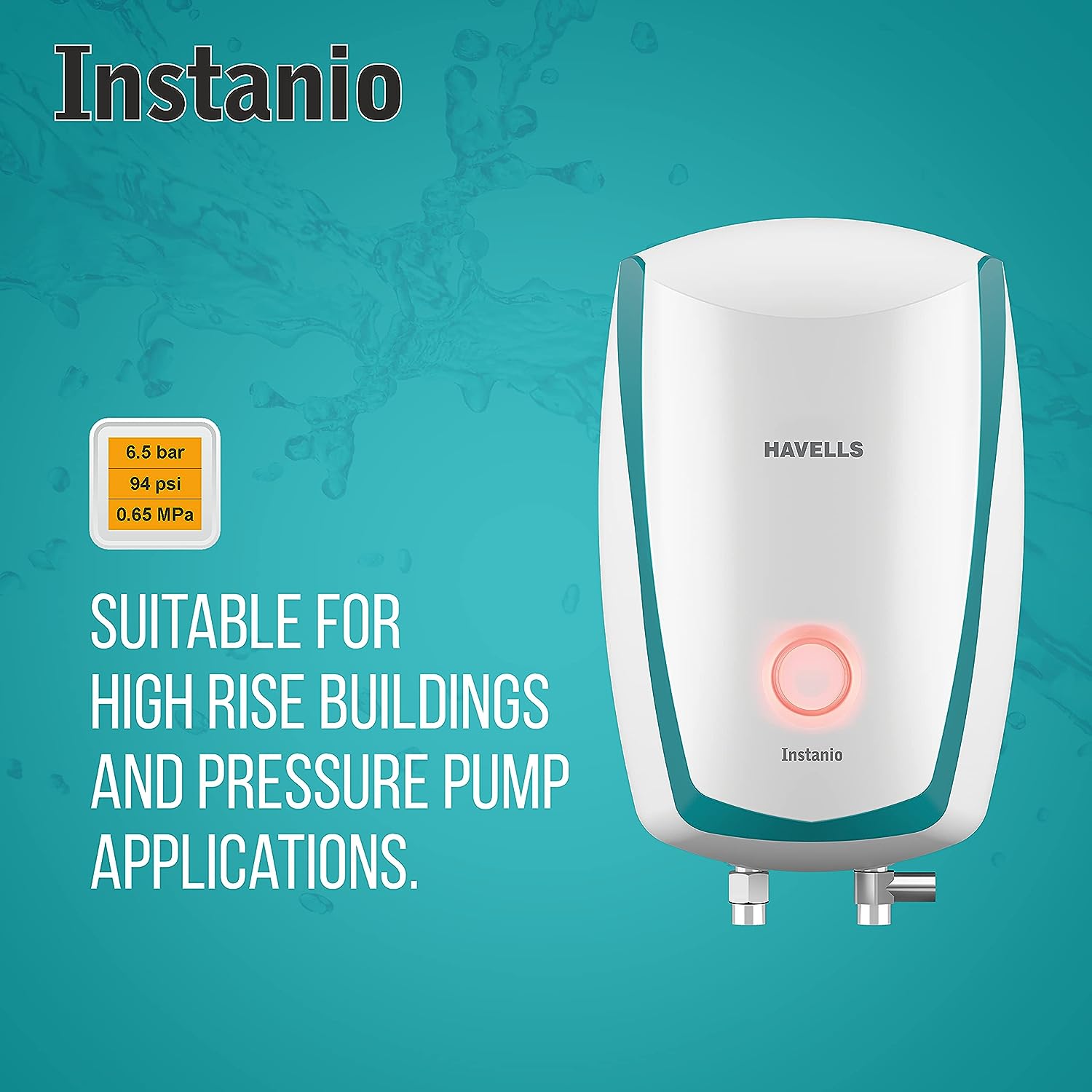 Havells Instanio 3-Litre Instant Geyser (White/Blue), Wall Mount - Mahajan Electronics Online