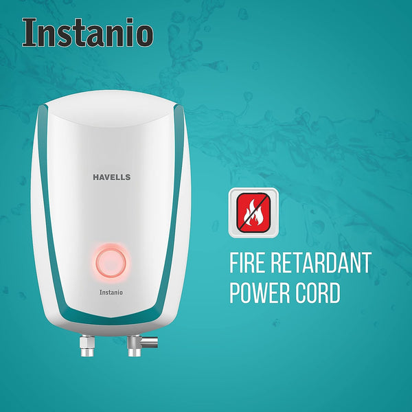 Havells Instanio 3-Litre Instant Geyser (White), Wall Mount