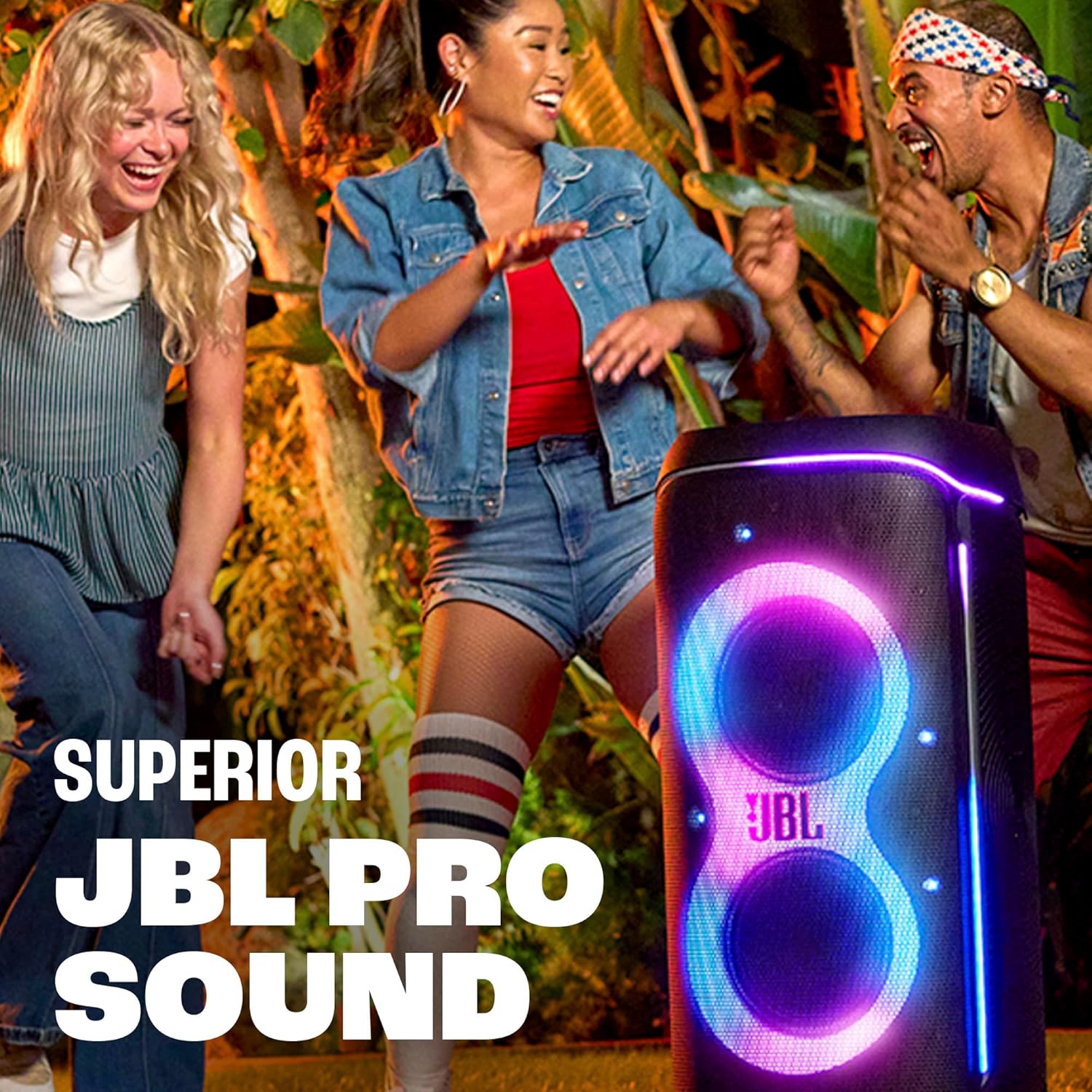 JBL PartyBox 720 - Loudest Battery-Powered Party Speaker with Superior Pro Sound and a Futuristic lightshow, – Mahajan Electronics Online.