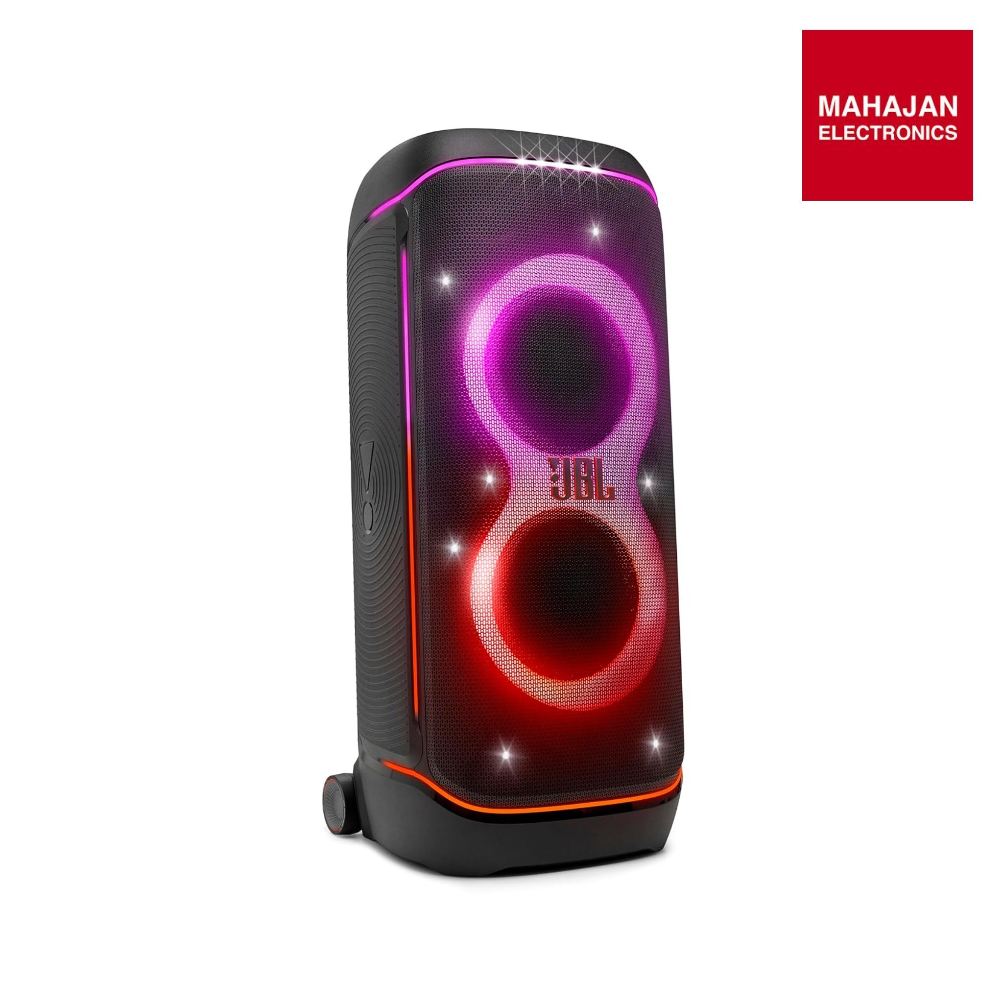 JBL PartyBox 720 - Loudest Battery-Powered Party Speaker with Superior Pro Sound and a Futuristic lightshow, – Mahajan Electronics Online.