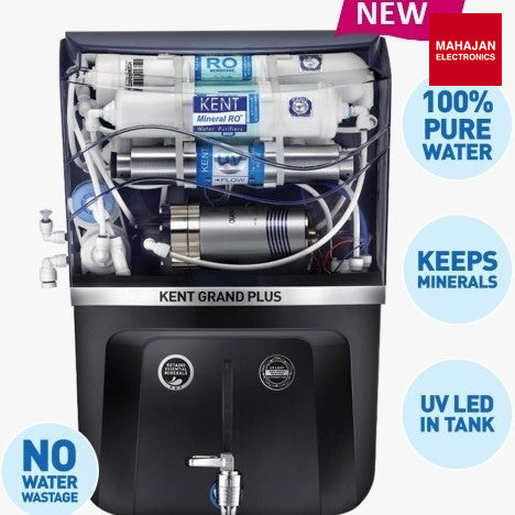 KENT New Grand Plus 9L RO UV UF TDS Water Purifier | Bold Black Kent – Mahajan Electronics Online.