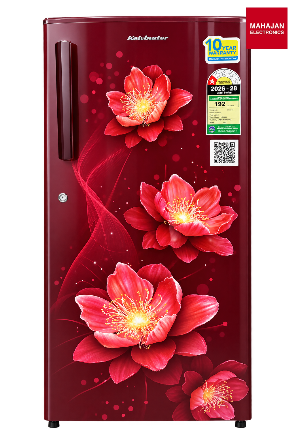 Kelvinator KRD F200EBEEWD 188L 1 Star Single Door Direct Cool Refrigerator Allyna Wine – Mahajan Electronics Online.