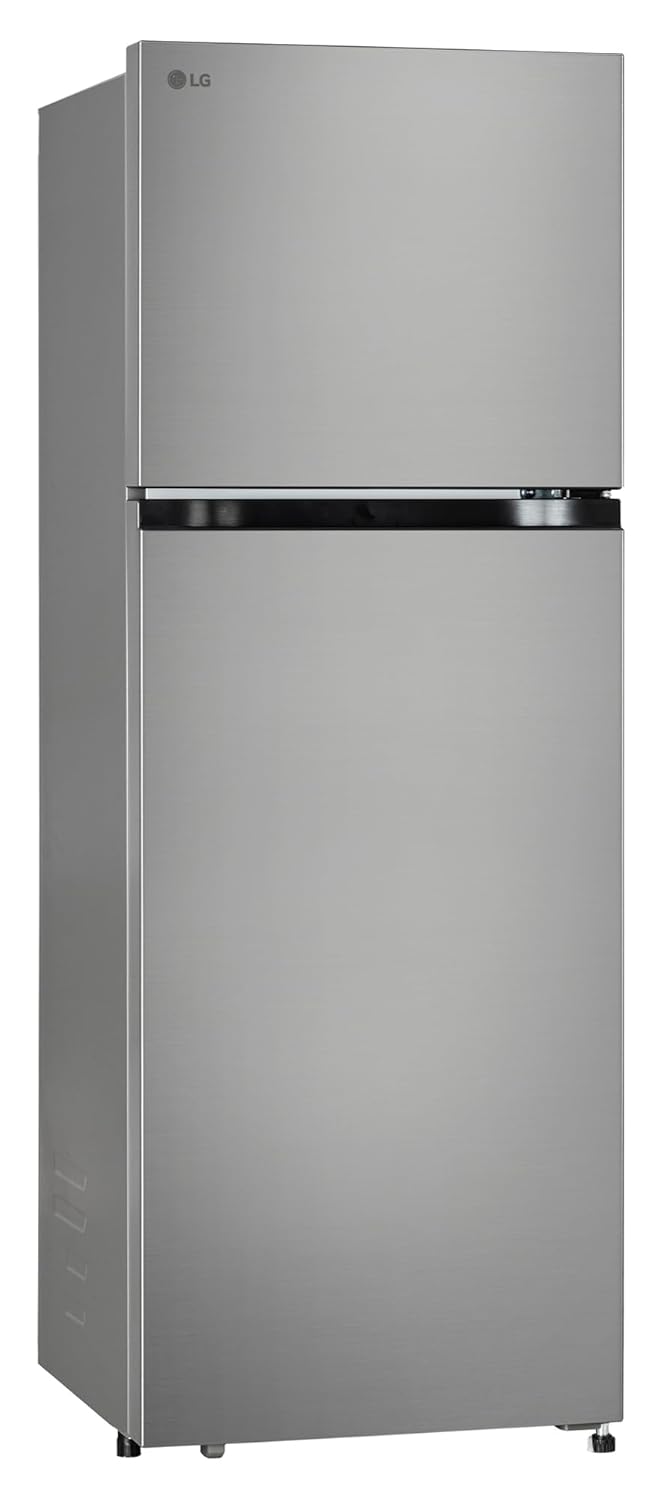 LG GLT2516WWPZ, 251 L, 1 Star, Frost-Free Smart Inverter Double Door Refrigerator with Smart Mode ( Shiny Steel, Multi Air Flow Cooling with Max Fresh Zone, 2026 Model)-Online Mahajan Electronics