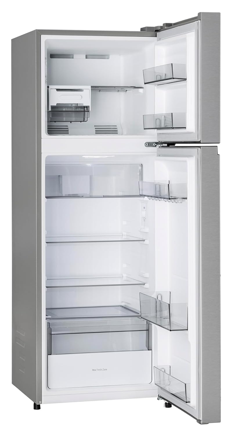 LG GLT2516WWPZ, 251 L, 1 Star, Frost-Free Smart Inverter Double Door Refrigerator with Smart Mode ( Shiny Steel, Multi Air Flow Cooling with Max Fresh Zone, 2026 Model)-Online Mahajan Electronics