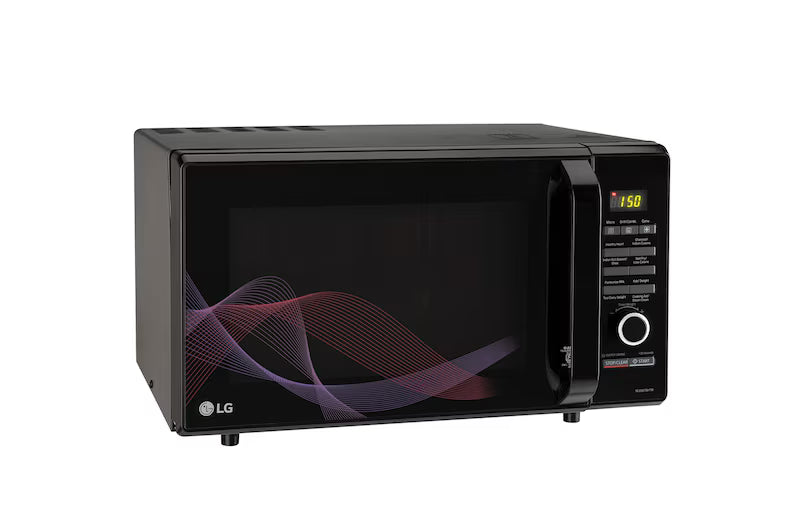 LG MJ2887BHTM  28L Charcoal Convection Microwave Oven, 271 Auto Cook Menu, Diet Fry™, Black. Mahajan Electronics Online