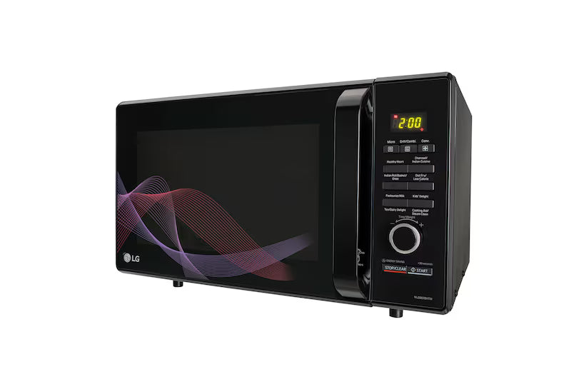 LG MJ2887BHTM  28L Charcoal Convection Microwave Oven, 271 Auto Cook Menu, Diet Fry™, Black. Mahajan Electronics Online