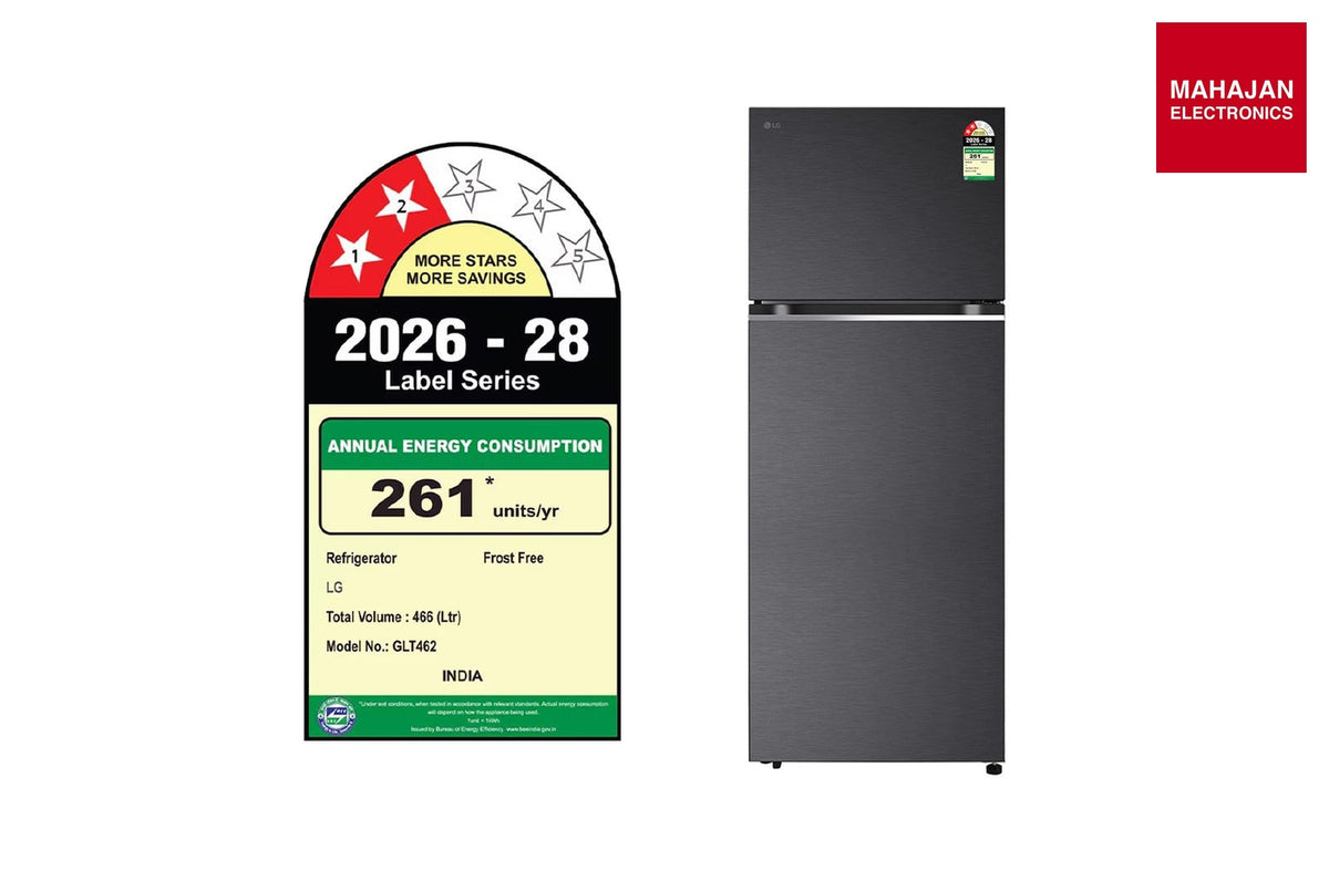 LG GLT4626TEMC 466 L Double Door Refrigerator Matte Black – Mahajan Electronics Online.