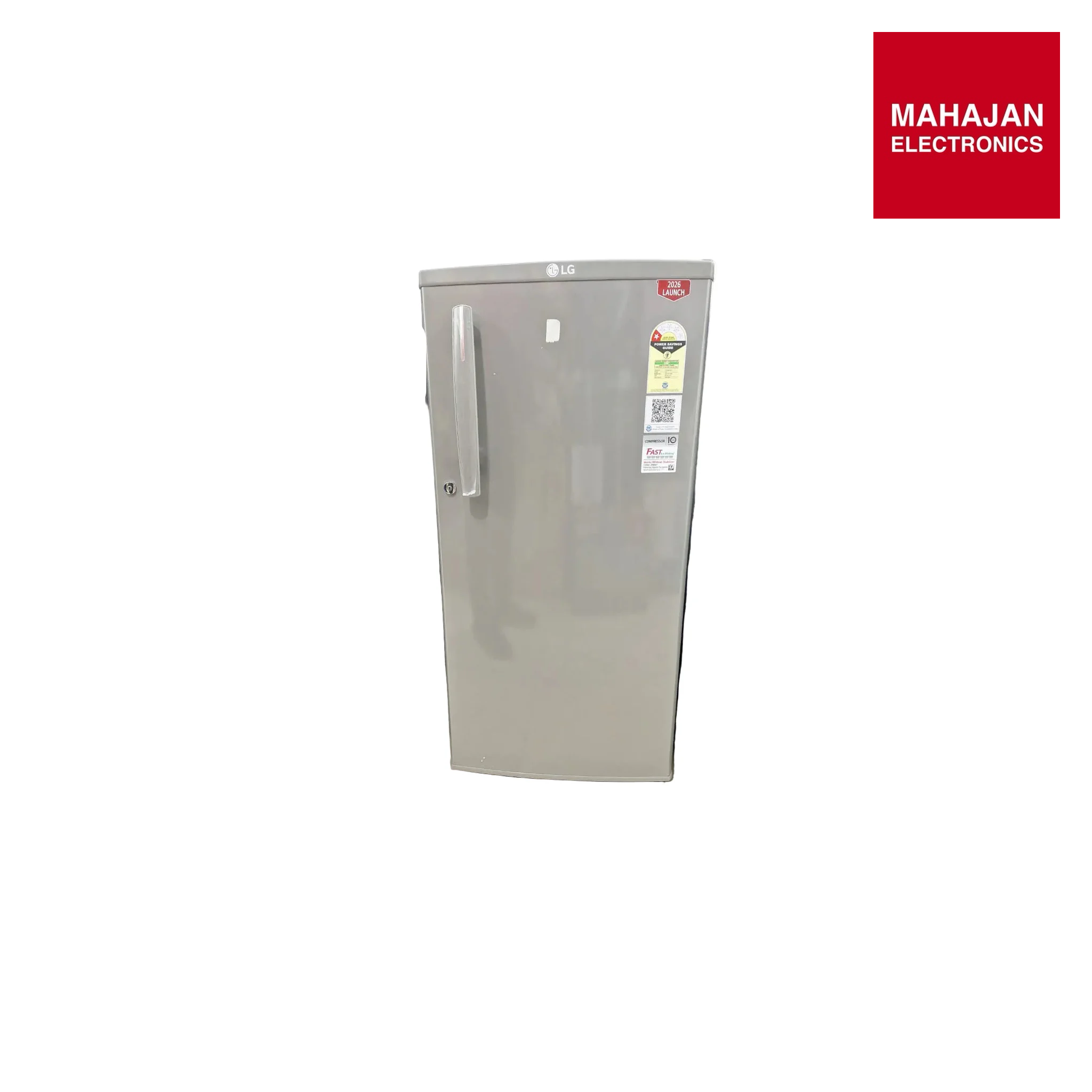 LG- GLD1816WOLI 180 L 1 Star Direct-Cool Single Door Refrigerator |Stabilizer Free Operation | Toughened Glass Shelve Linen Inox Mahajan Electronics Online