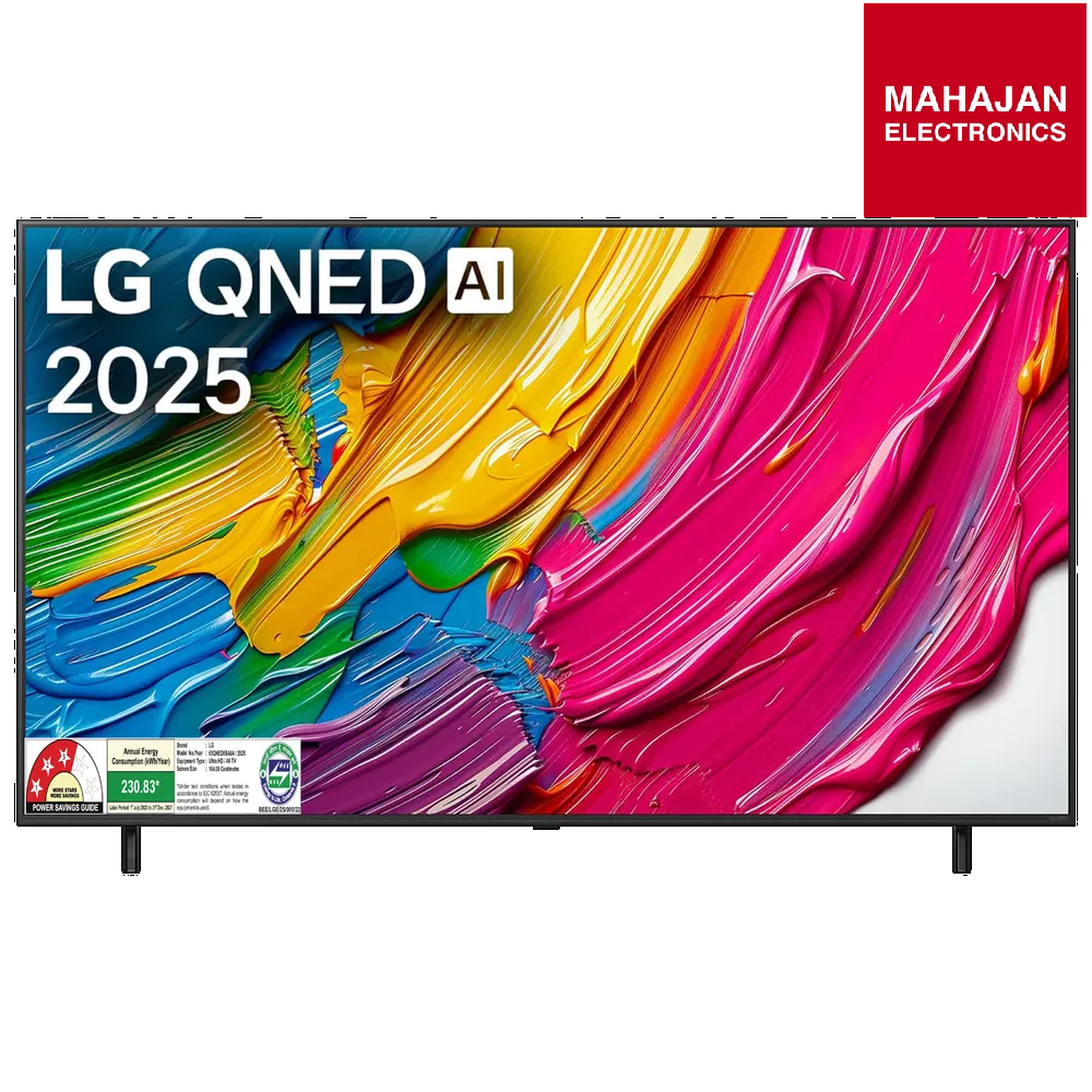 LG 55QNED8BA6A 139 cm (55) 4K QNED Smart TV | α7 AI Processor 4K Gen8, Filmmaker Mode™, Dolby Atmos | 2025 Model | Made in India
