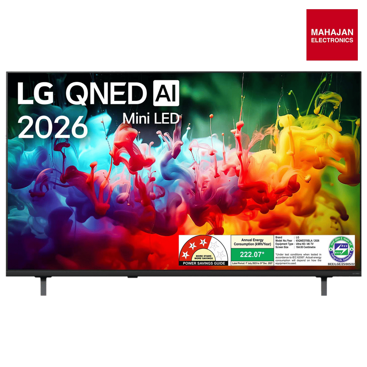 LG 65QNED70BLA 65 Inch QNED70 Mini LED 4K Smart TV 2026 Model Black – Mahajan Electronics Online.