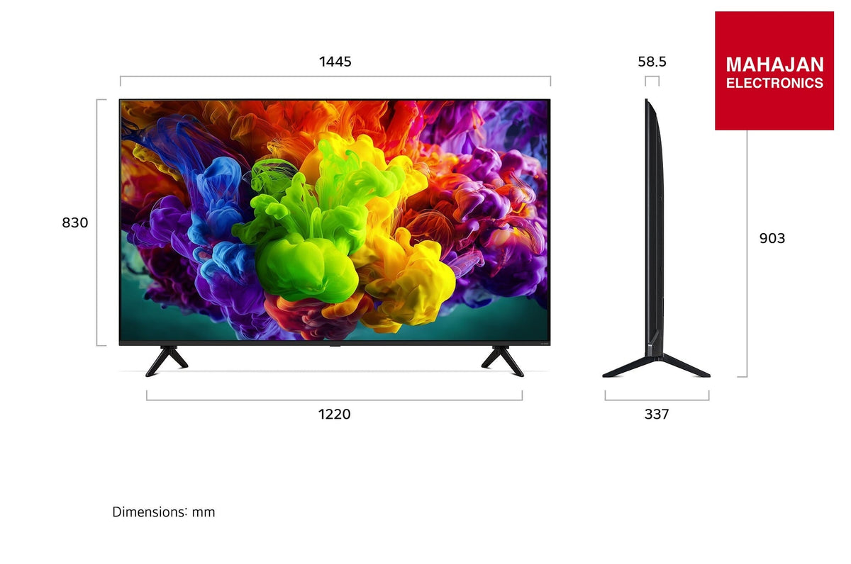 LG 65QNED90BLA dimensions – Mahajan Electronics Online.
