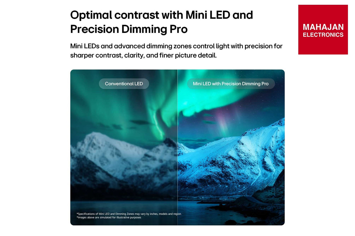 LG QNED90 Mini LED Precision Dimming Pro – Mahajan Electronics Online.