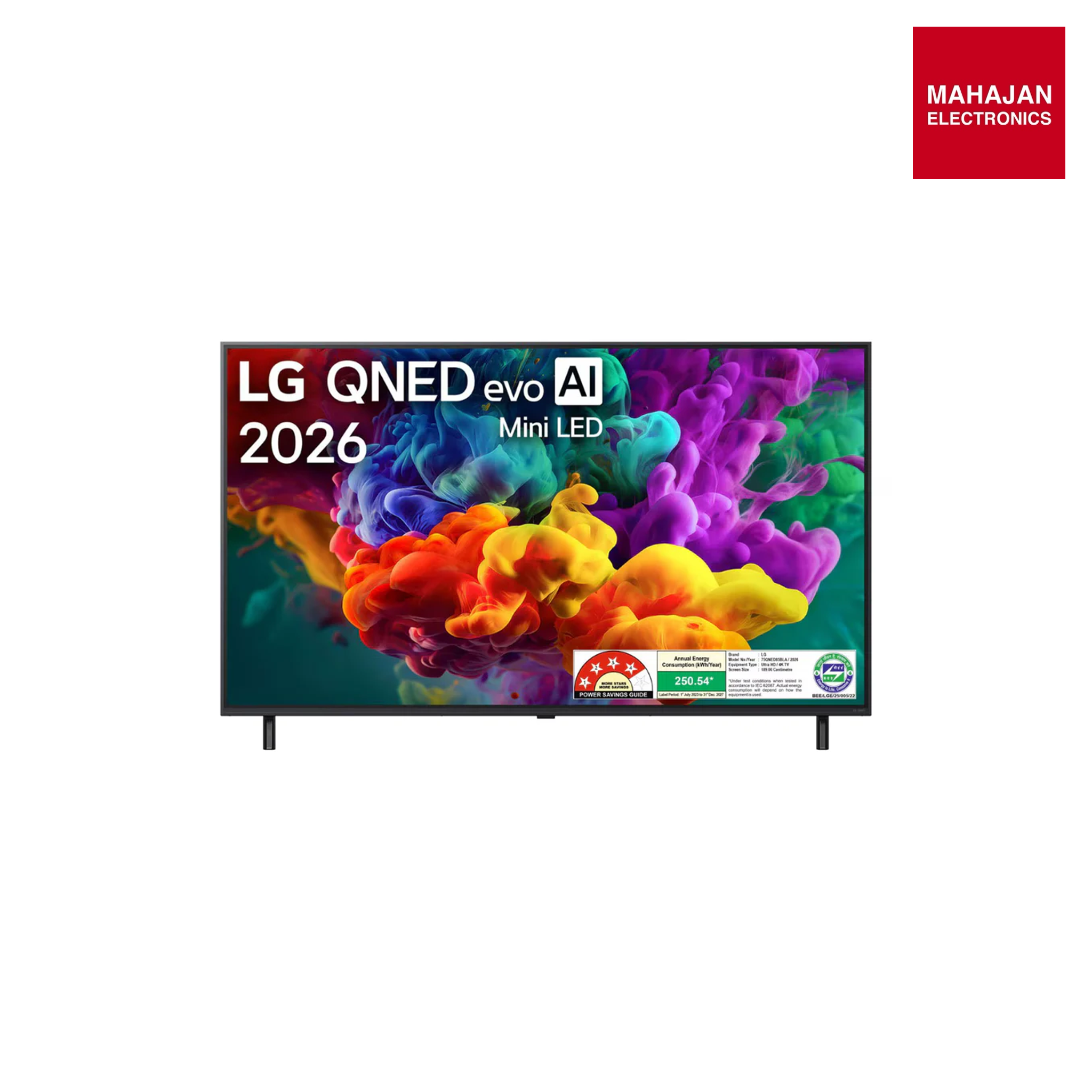 LG 75QNED85BLA 189 cm (75) LG QNED evo AI 4K MiniLED TV 75QNED85BLA with α8 AI Processor Gen3, with HDR10 Pro 2026 Mahajan Electronics Online
