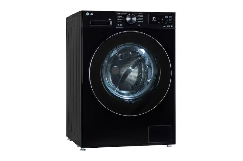 LG  FX1412N5O 12 Kg 5 Star Front Load Washing Machine with AI Direct Drive™, TurboWash 360˚, 6 Motion & Steam – Onyx Black-Online Mahajan Electronics