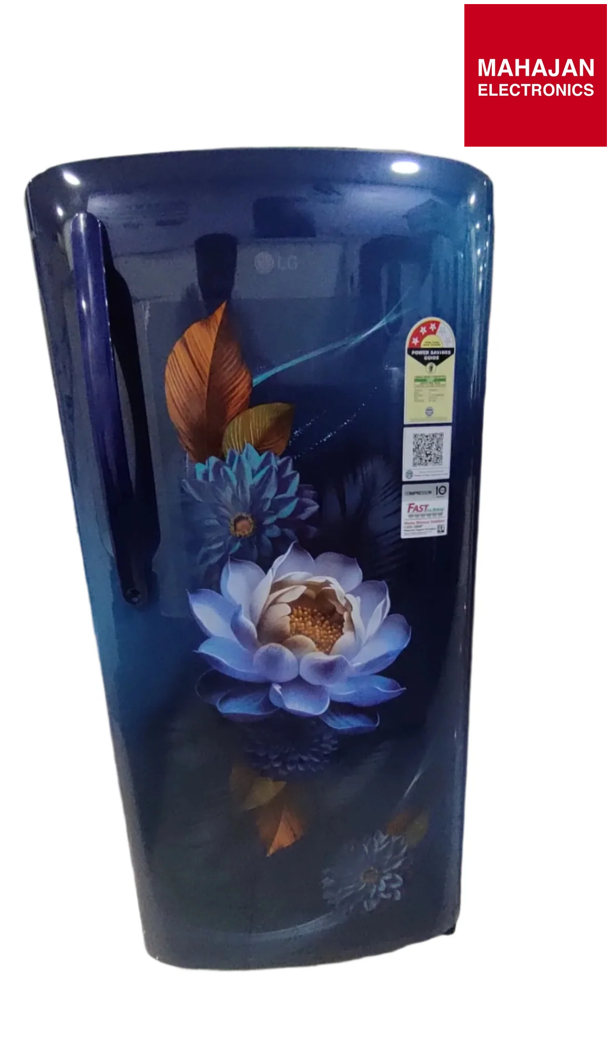 LG GL-B211HBWD, 201 Ltrs 3 Star Inverter Direct Cool Single Door Refrigerator, Blue Waterlily Mahajan Electronics Online