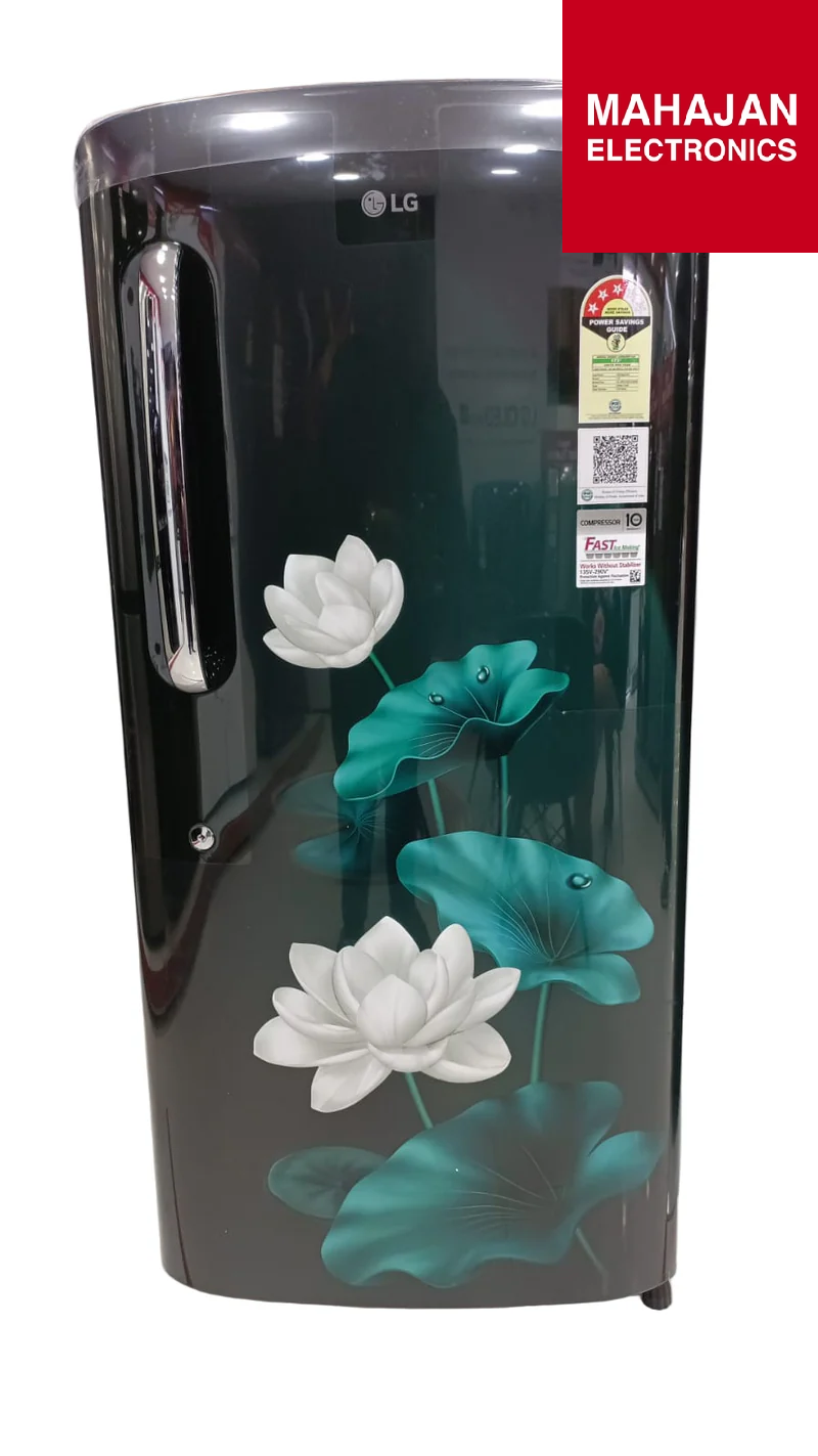 LG GL-B231AELD 210L Direct Cool Single Door 3 Star Refrigerator with Fast Ice Making Color Emerald Lotus  Mahajan Electronics Online