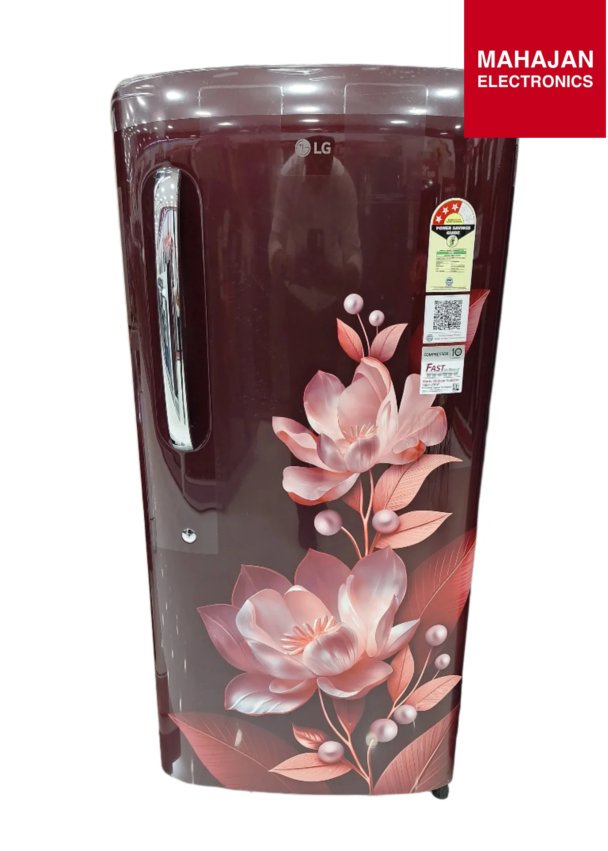 LG GL-B231ASMD 210 L 3 Star Direct Cool Single Door Refrigerator (Scarlet Harmony, 2025 Model) – Fast Ice Making, Toughened Glass Shelves &amp; Stabilizer-Free Operation