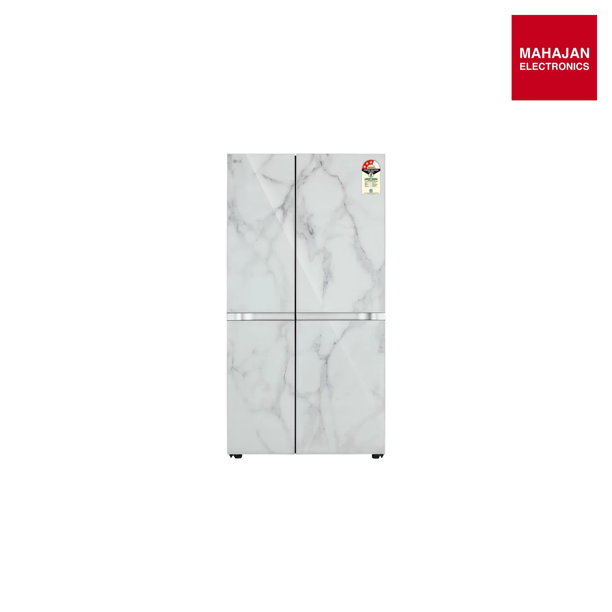 LG GL-B257DUW3 650L Side-by-Side Refrigerator, Convertible, Multi-Air Flow, Smart Diagnosis™, Ultra Glam White, 3 Star Mahajan Electronics Online