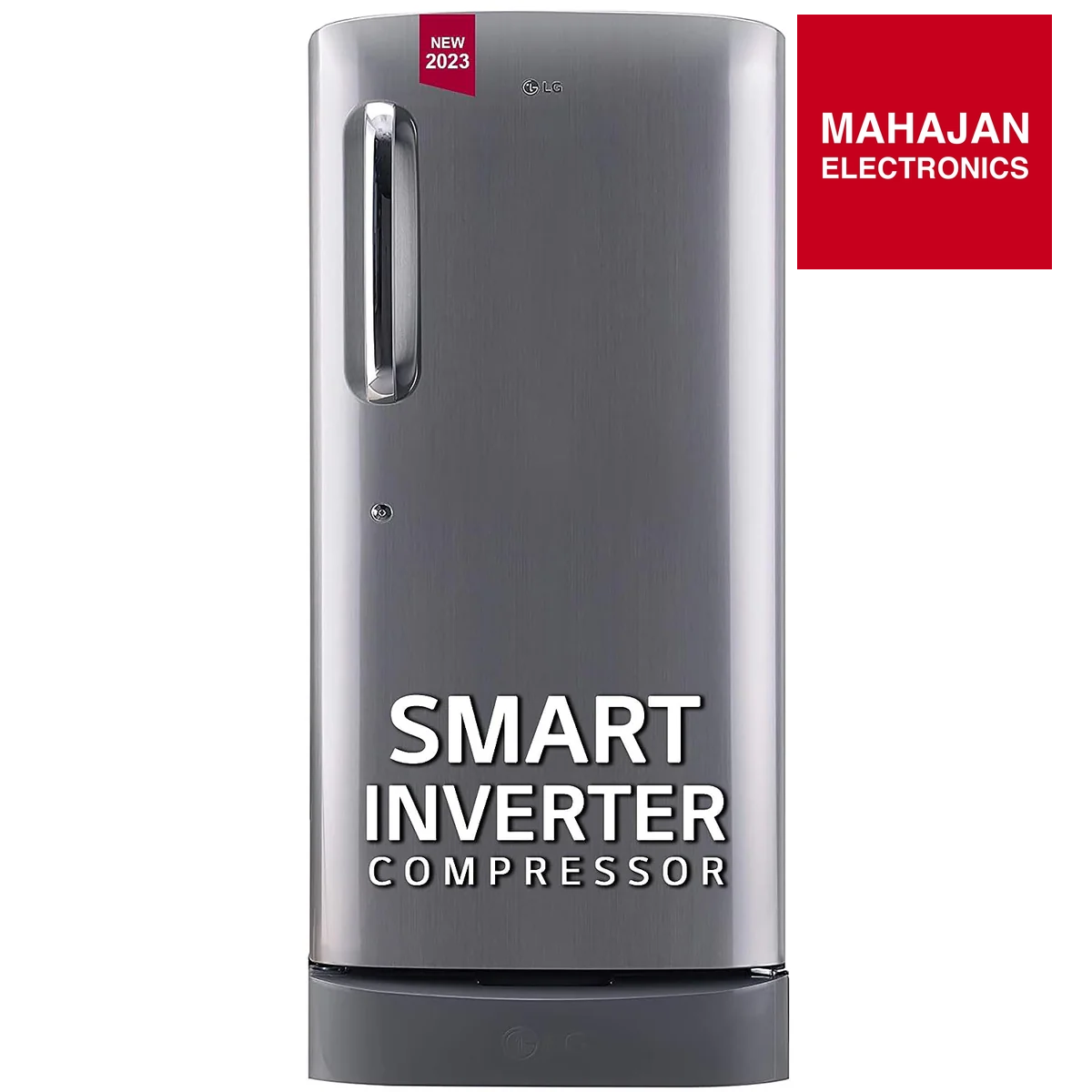LG GL-D201APZU 185L 5 Star Inverter Direct Cool Single Door Refrigerator | Smart Inverter Compressor | Base Stand with Drawer | Stabilizer-Free Operation | Buy Online at Mahajan Electronics Delhi NCR