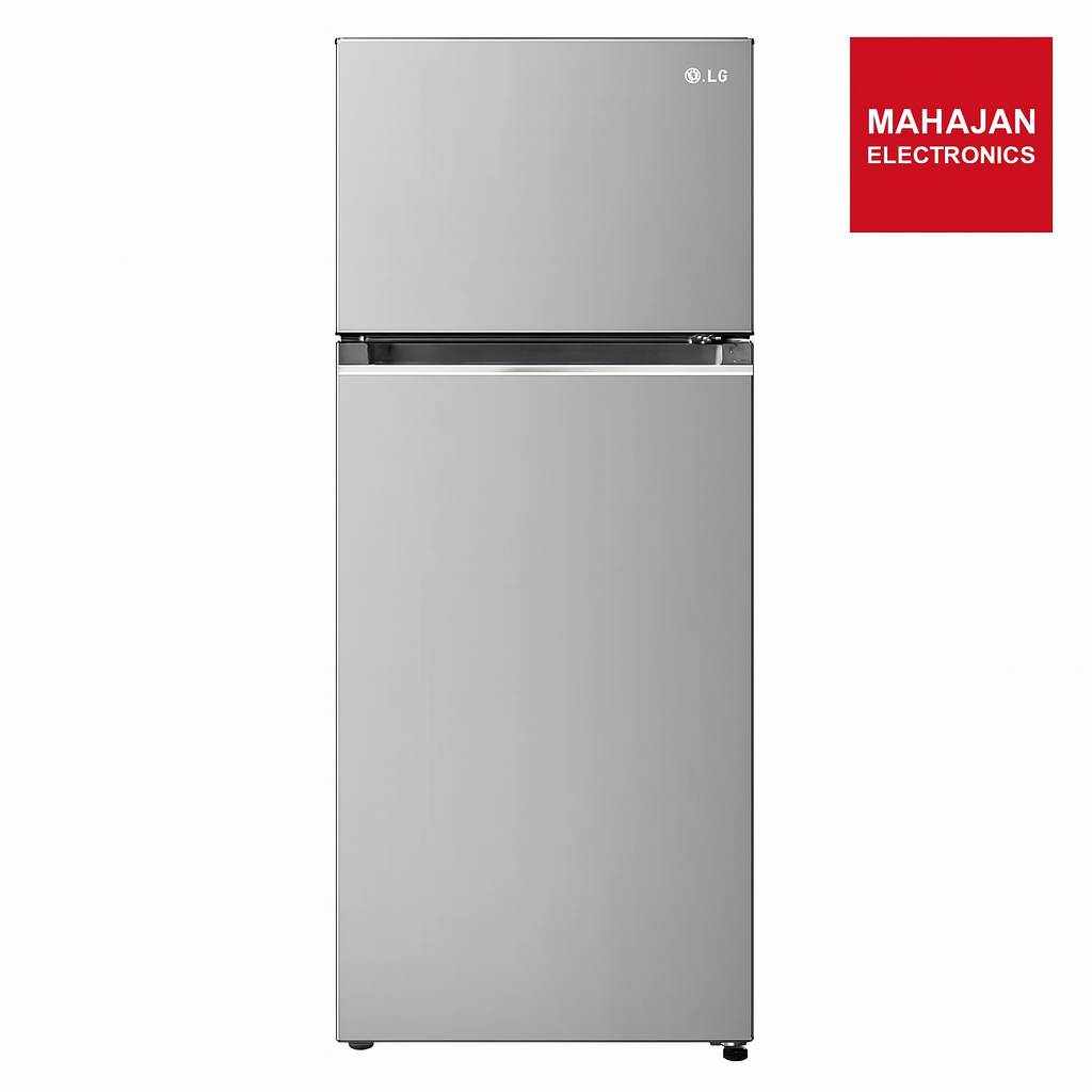 LG GL-S382SUSY 343 Litre 2 Star Frost Free Convertible Double Door Refrigerator | Smart Inverter Compressor, Smart Diagnosis, Top Freezer, Shiny Steel