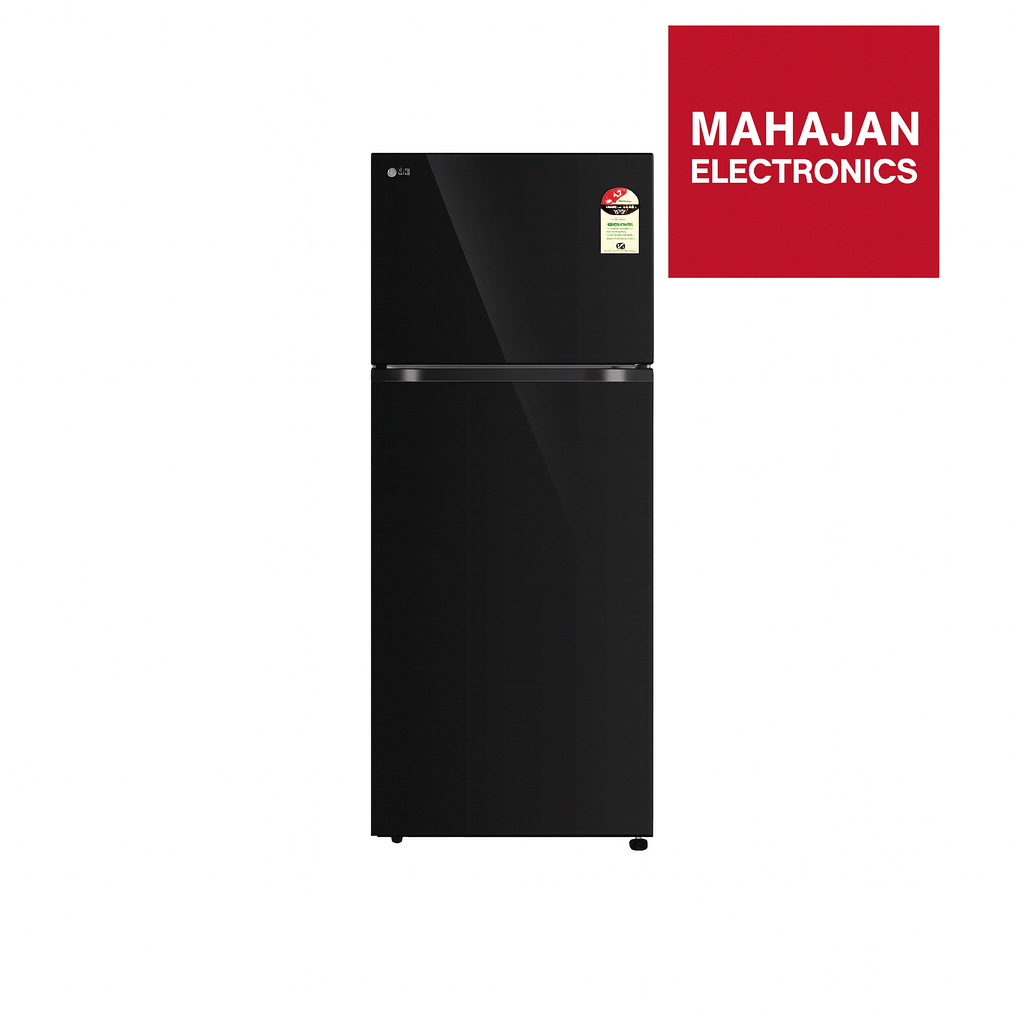 LG GL-T492EBMY 466L Double Door Refrigerator, Wifi Convertible, Door Cooling+™, Black Mirror Finish, 2 Star Mahajan Electronics Online

