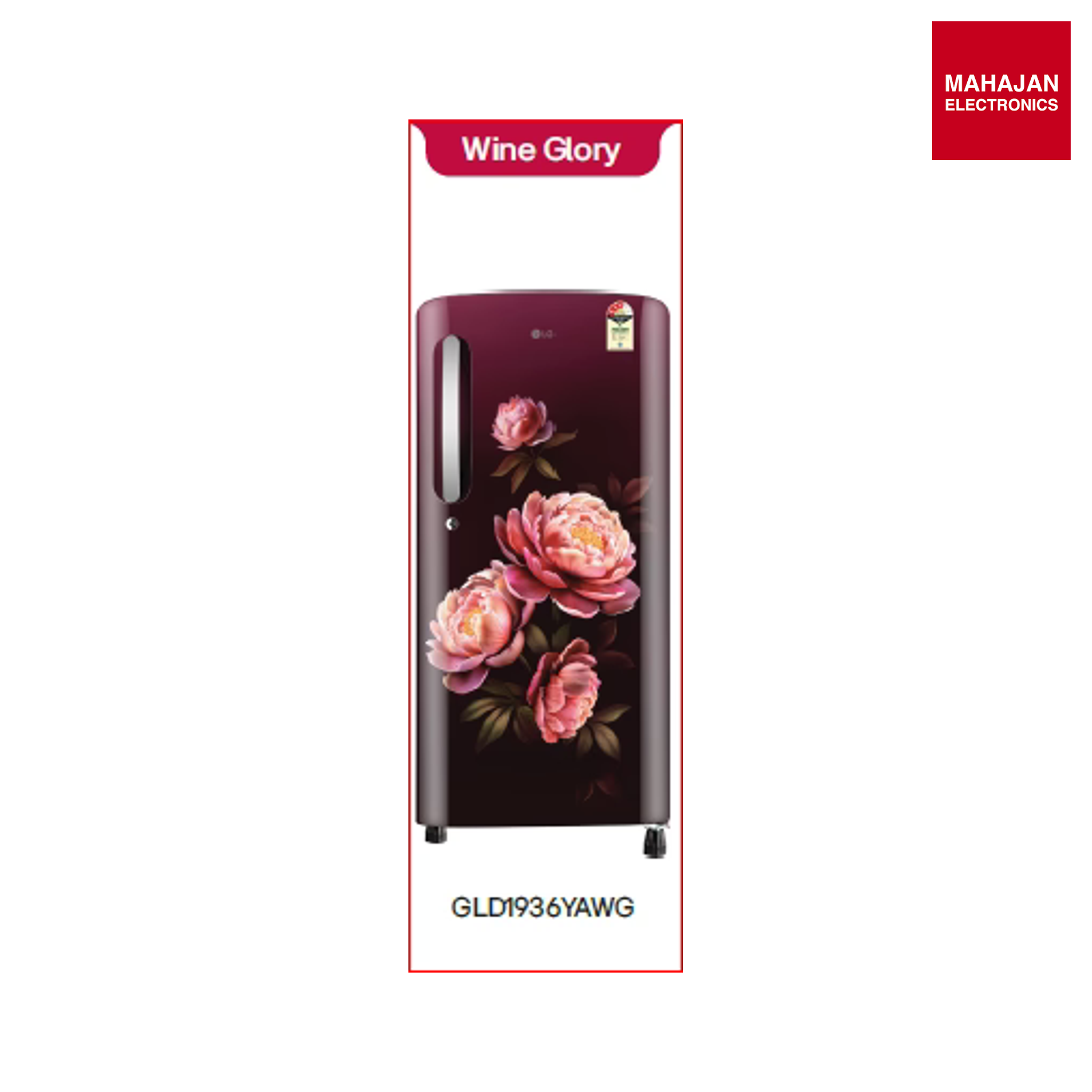 LG GLD1936YAWG 185 L 3 Star Direct-Cool Single Door Refrigerator ( Wine Glory, Fast Ice Making, Gross Volume 190 Litre) Mahajan Electronics Online