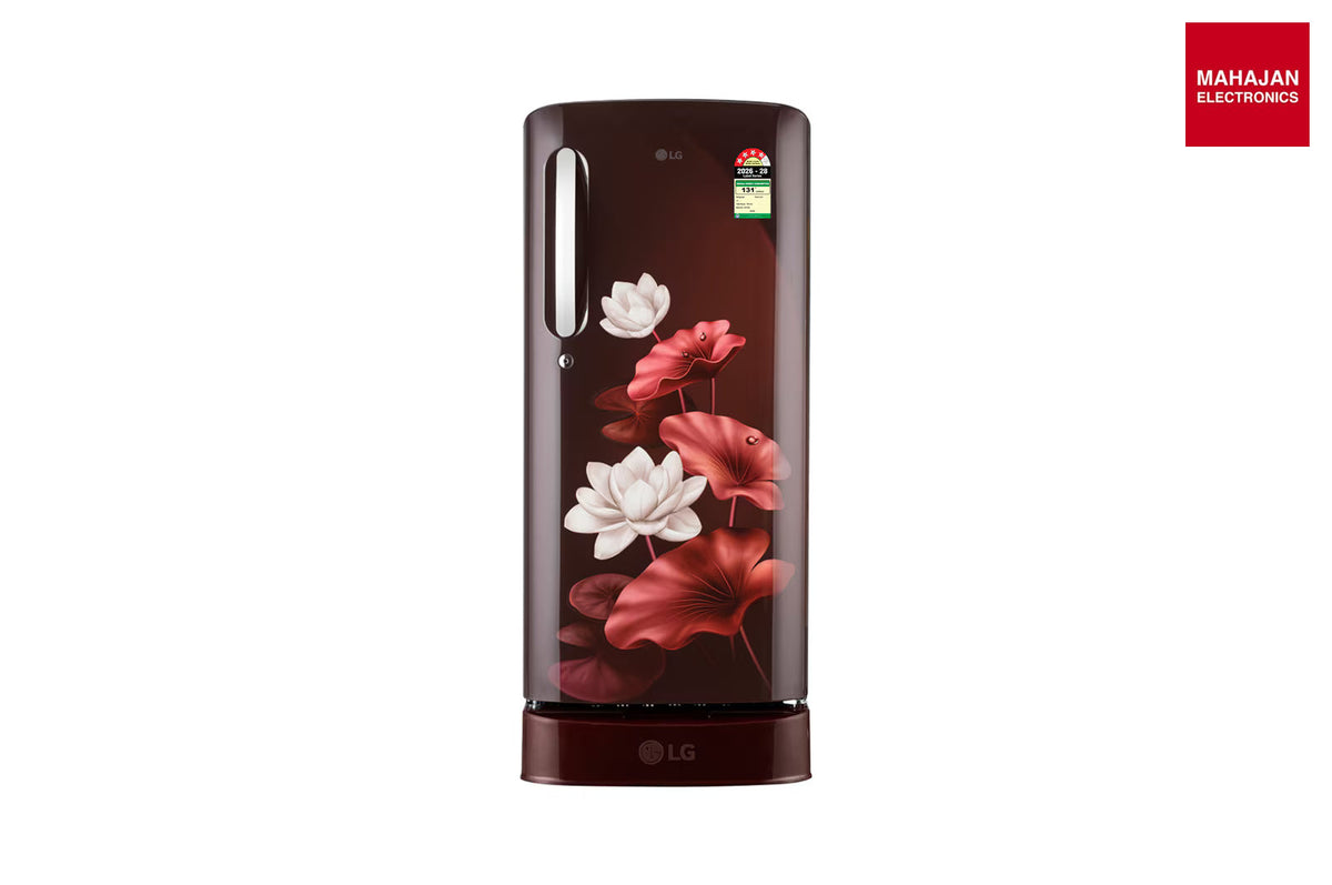 LG GLD1946ZASL 185L 4 Star Single Door Refrigerator Scarlet Lotus – Mahajan Electronics Online.
